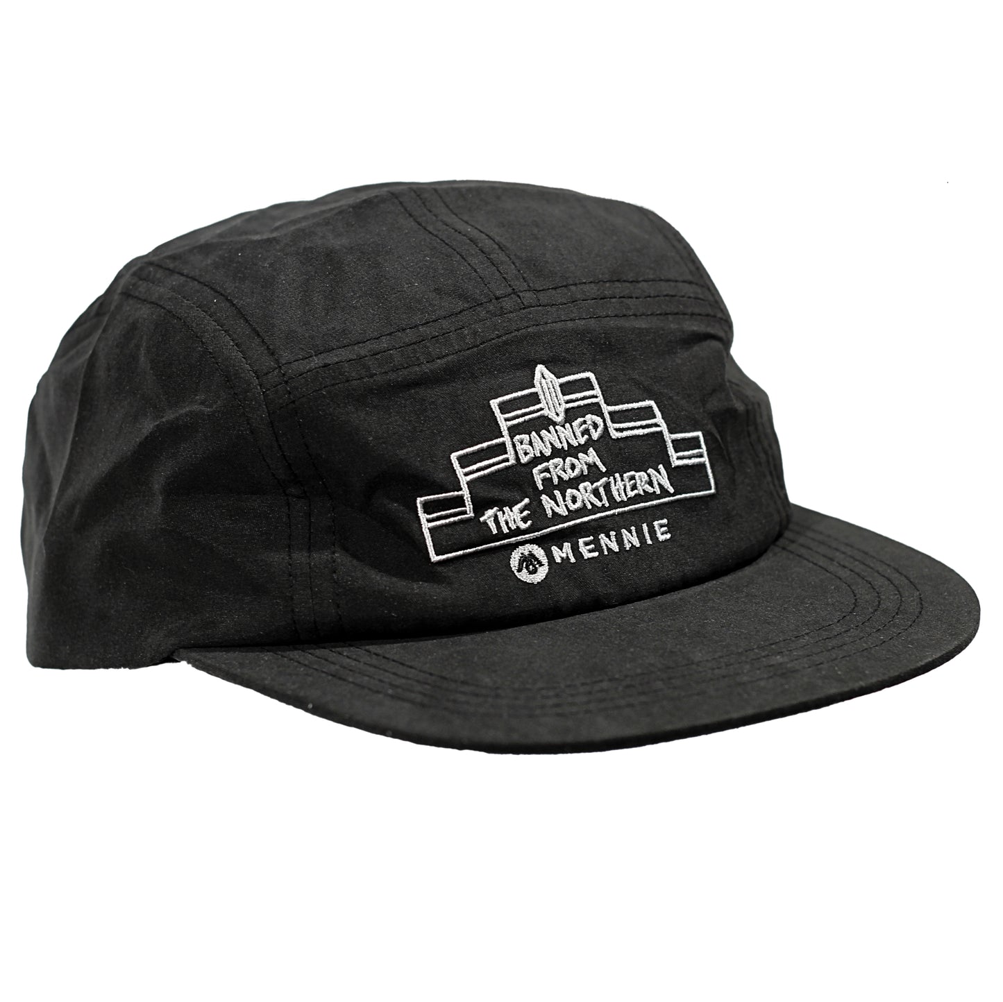 BANNED FROM THE NORTHERN - BLACK - EMBROIDERED 5 PANEL CAP