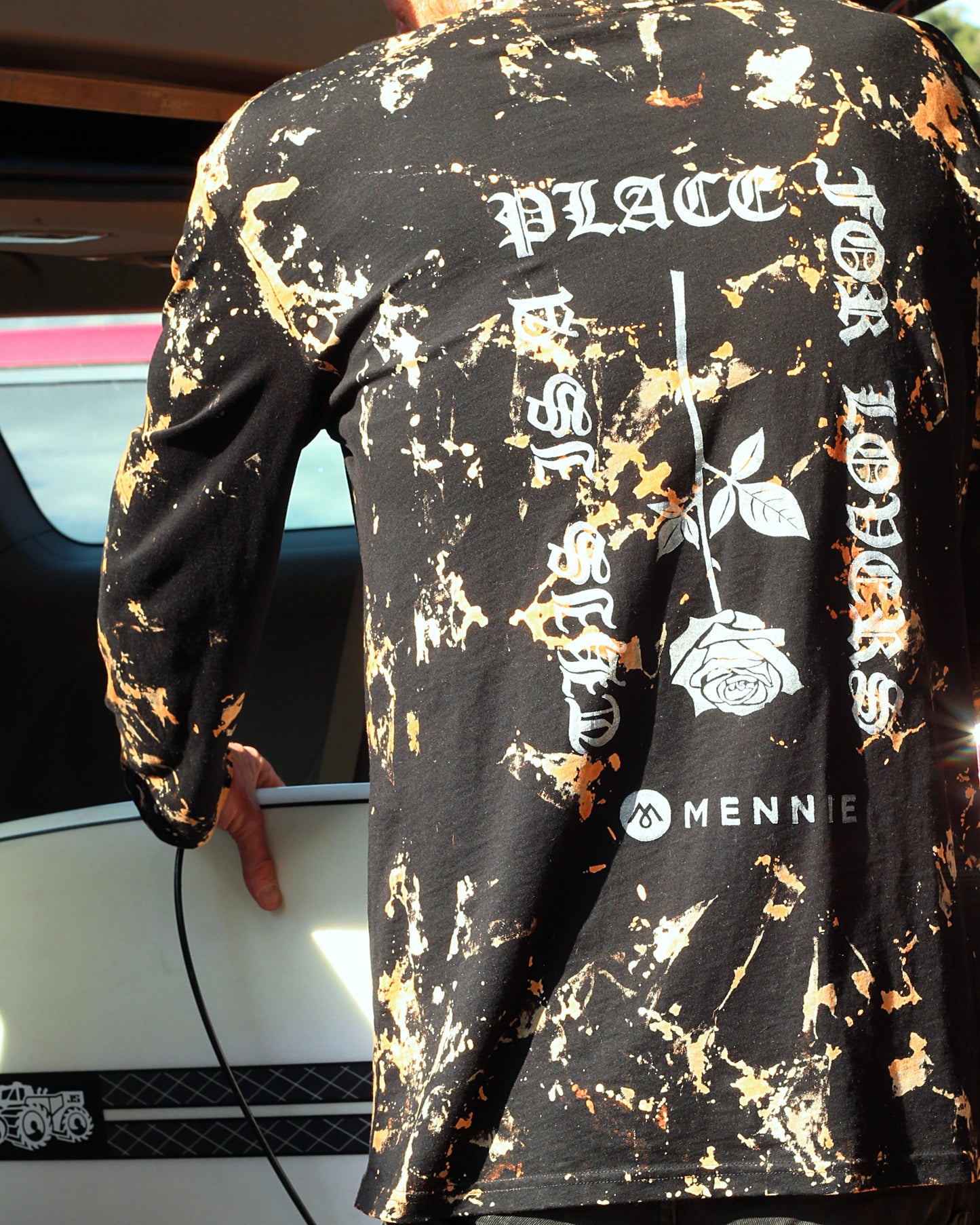 LOVERS Long sleeve acid wash T-shirt
