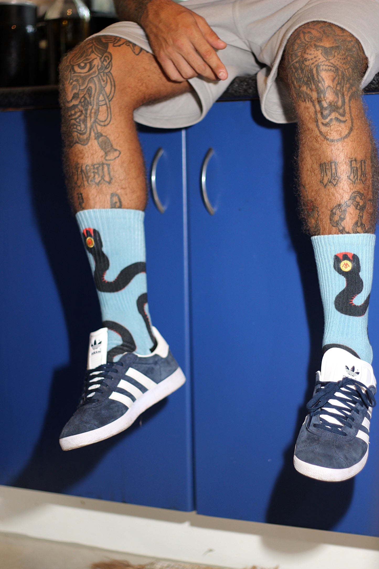 RED BELLIED BLACK SNAKE Socks