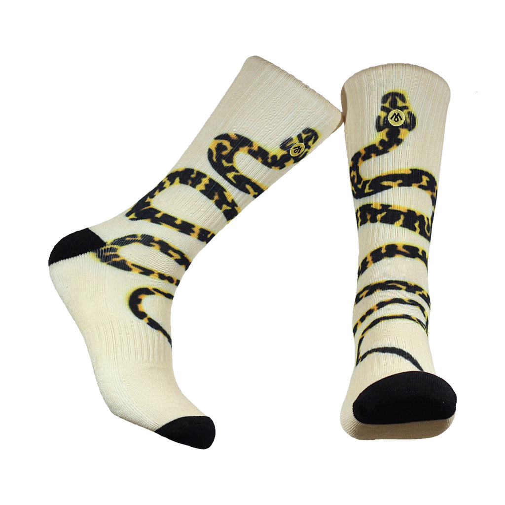 Snake Carpet Python unisex crew socks – Mennie Brand