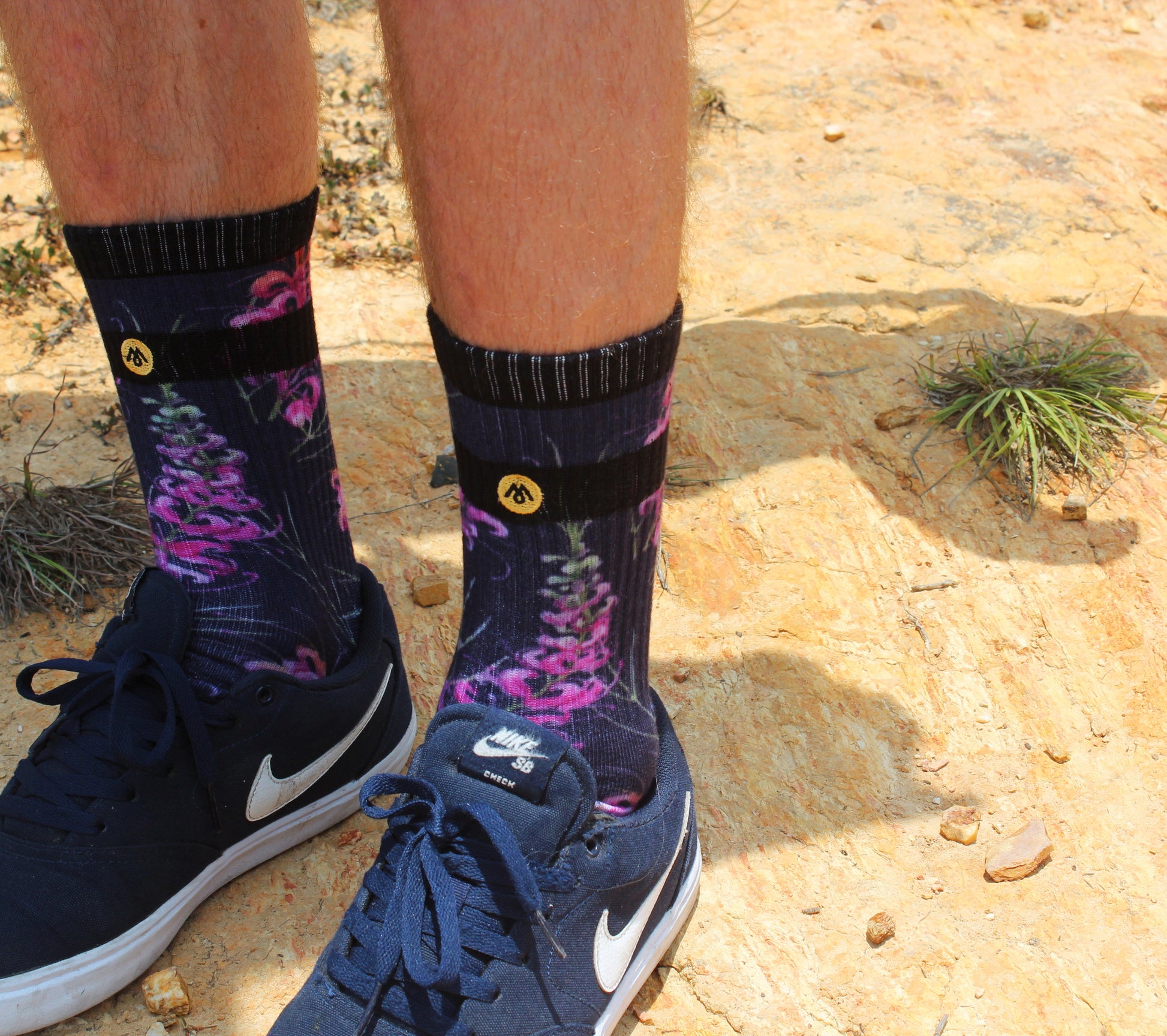 grevillea tree nature socks watercolour art artwork socks byron bay nsw australia style lifestyle surfer photography flower nike shoes socks