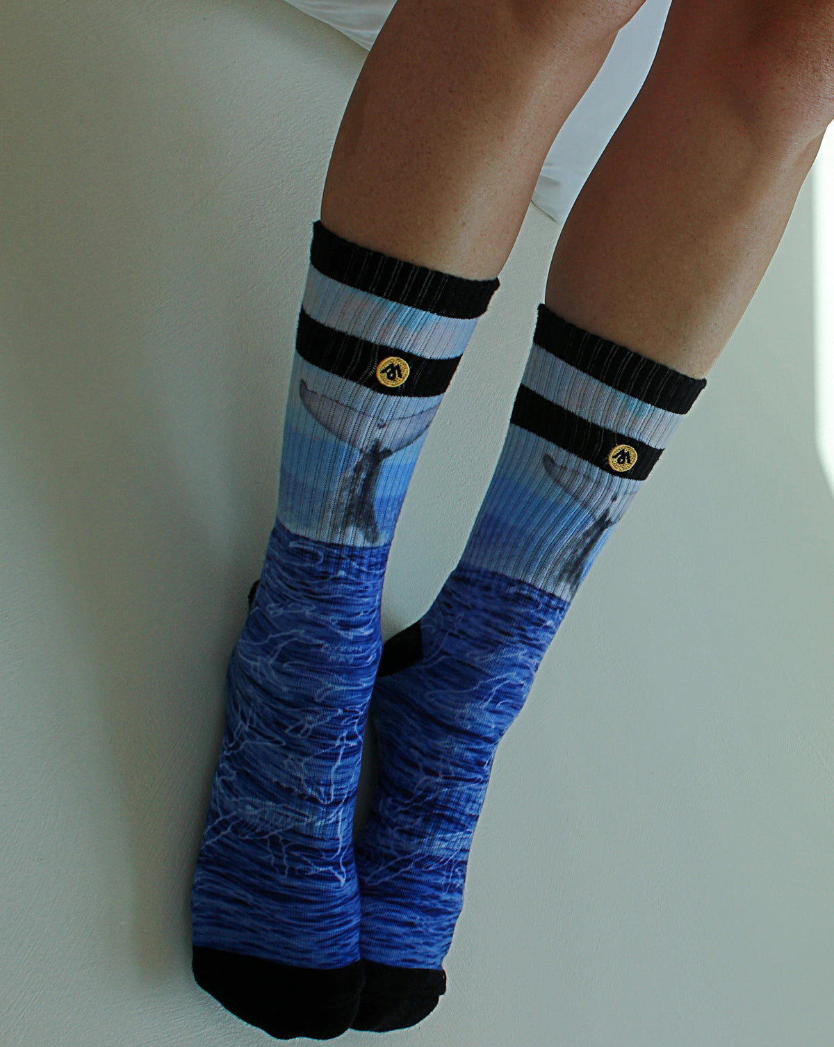 Humpback whale tail socks cape byron byron bay nature whales sock mennie mennie brand australia style lifestyle photography gifts for her gifts for him
